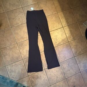 Fashion Nova Dark Brown Flare Pants size Medium